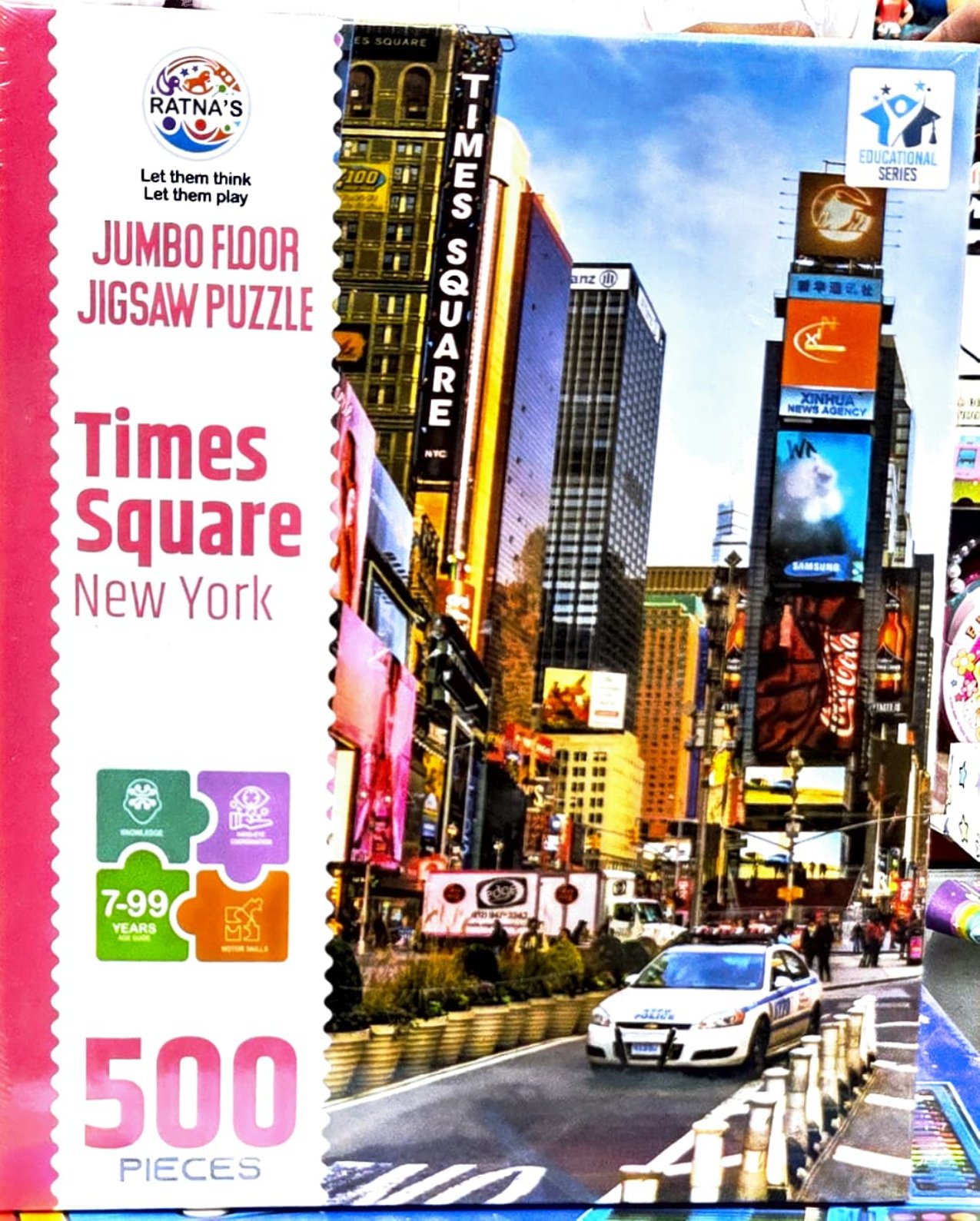 JUMBO FLOOR JIGSAW PUZZLE , TIMES SQUARE , NEW YORK